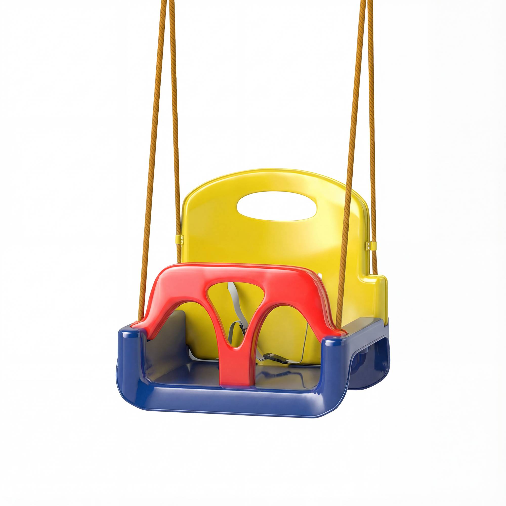 Balançoire enfant 3 en 1 pour jardin, 42 x 33 x 120-180 cm, bleue - Image 2