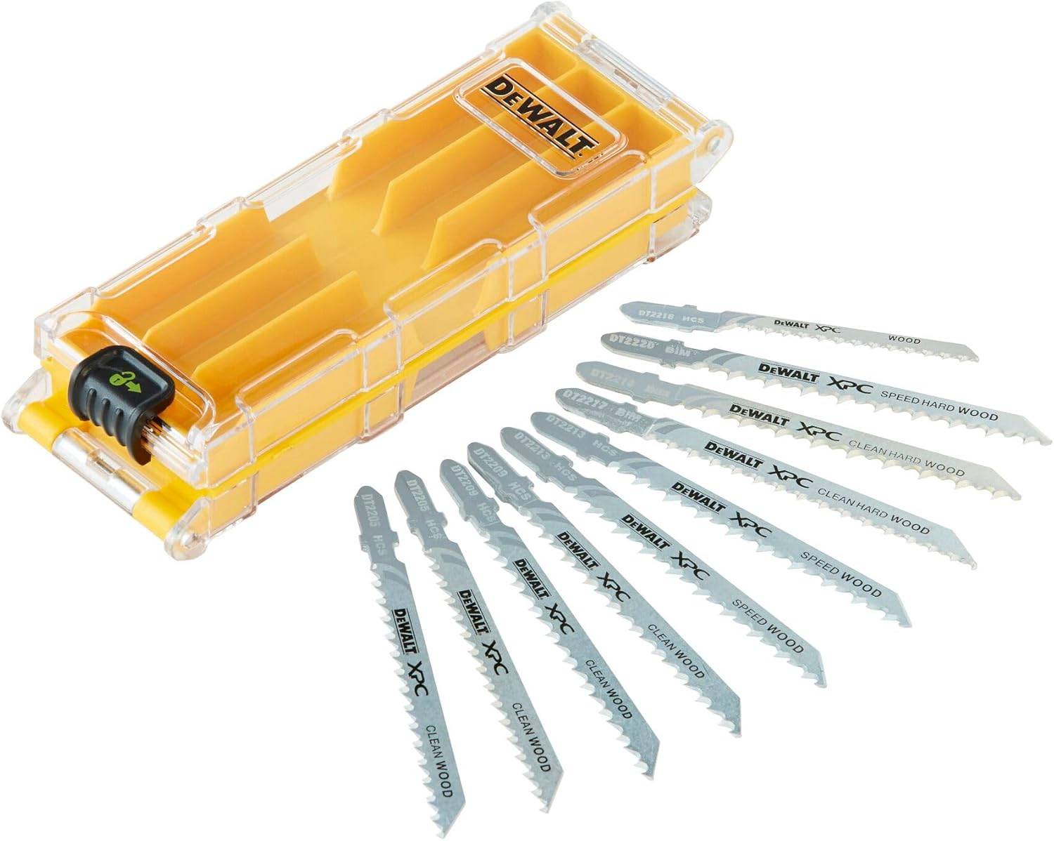 Coffret plastique de 10 lames XPC HCS BiM pour le bois - DEWALT - DT2296-QZ - Image 1