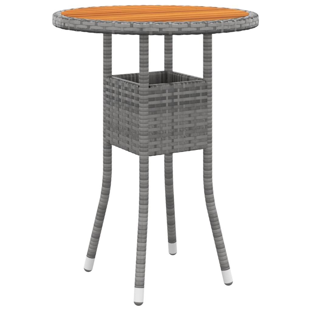 Vidaxl - Ensemble à manger de jardin 3 pcs Résine tressée Gris vidaXL 3058467 - Image 4