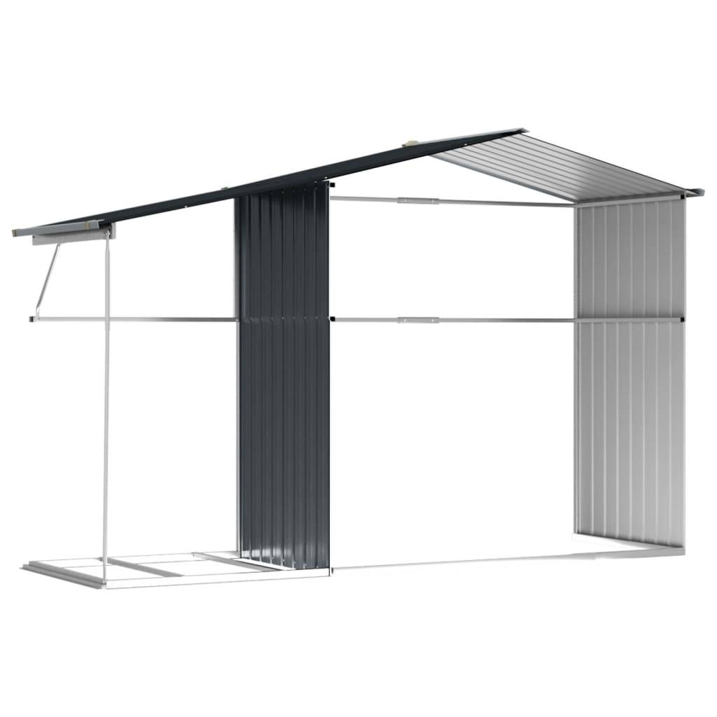 Maison Chic - Abri de jardin 5.33m² Cabane de jardin - anthracite 277x192,5x179 cm acier galvanisé - Meuble Pro MAISON CHIC - Image 9