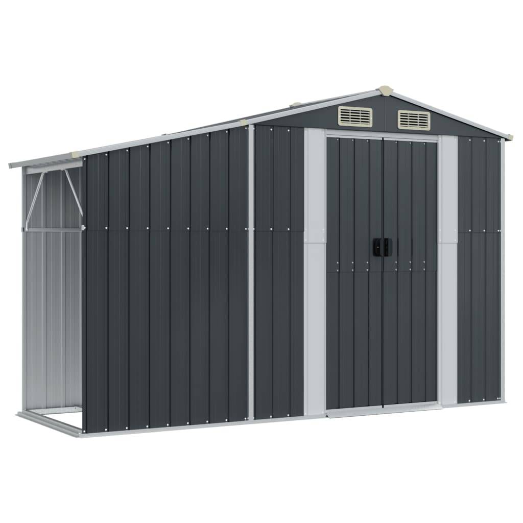 Maison Chic - Abri de jardin 5.33m² Cabane de jardin - anthracite 277x192,5x179 cm acier galvanisé - Meuble Pro MAISON CHIC - Image 8