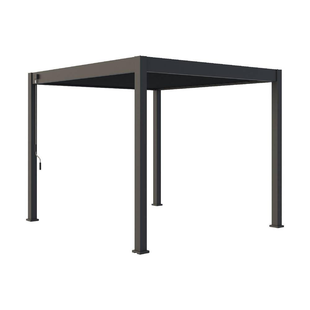 Ombrea - Pergola bioclimatique autoportante anthracite - 300 x 300 x H. 258 cm Ombréa - Image 1