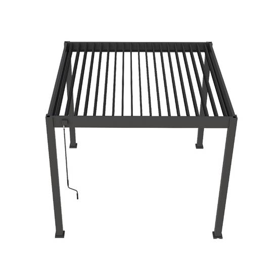 Ombrea - Pergola bioclimatique autoportante anthracite - 300 x 300 x H. 258 cm Ombréa - Image 2