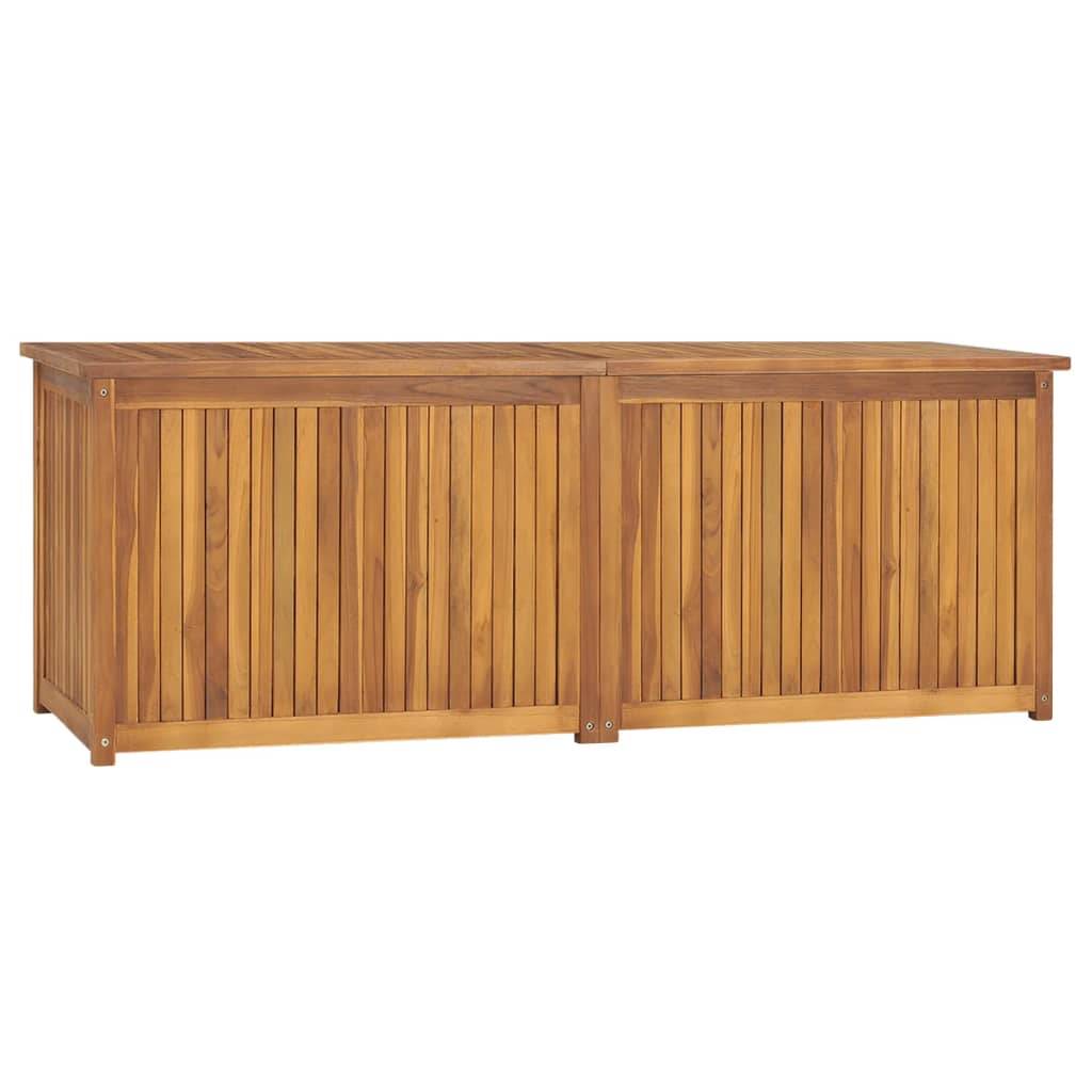 Helloshop26 - Boîte coffre de jardin 150 x 50 x 55 cm bois massif de teck - Image 1