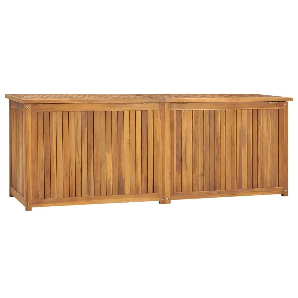 Helloshop26 - Boîte coffre de jardin 150 x 50 x 55 cm bois massif de teck - Image 3