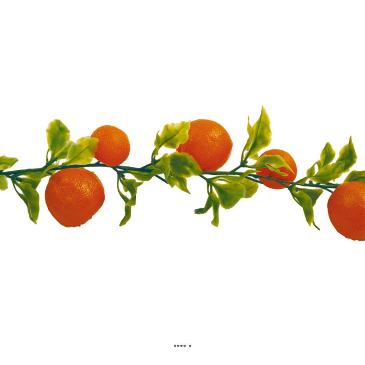 Artificielles - Guirlande de 20 oranges artificielles en Plastique soufflé L 2 m - Image 3