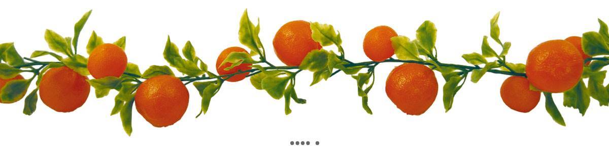 Artificielles - Guirlande de 20 oranges artificielles en Plastique soufflé L 2 m - Image 2