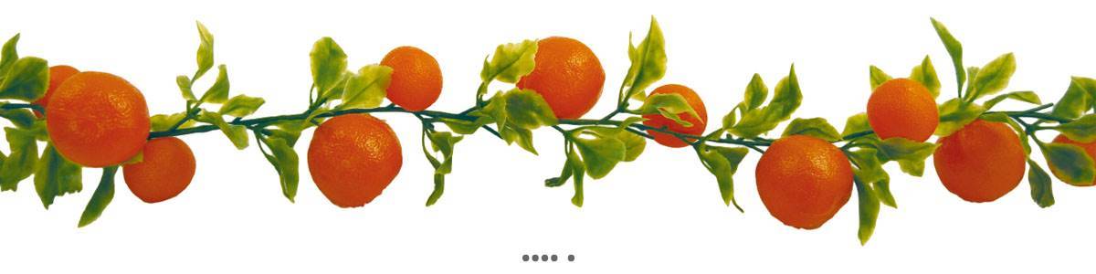 Artificielles - Guirlande de 20 oranges artificielles en Plastique soufflé L 2 m - Image 1