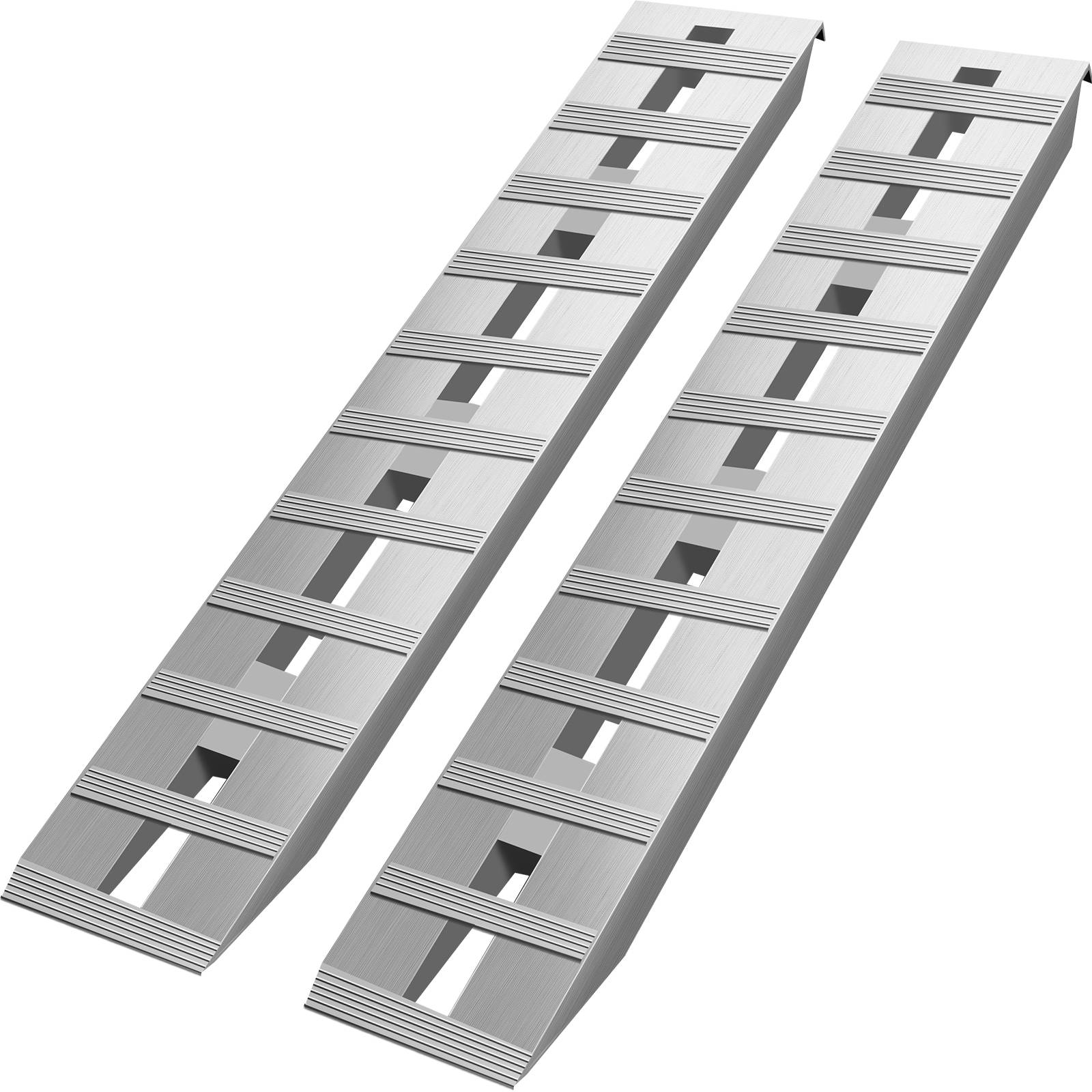 Vevor - VEVOR Rampes de chargement alu 2722kg (2PCs), 152x30.5cm, crochet queue de castor, pour moto, VTT, tracteur. - Image 1