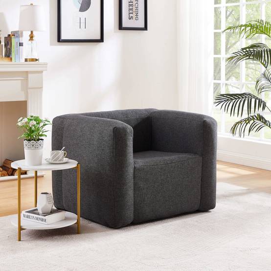 Fauteuil gonflable Terracotta - Intérieur et extérieur - Couleur Gris foncé - Image 4