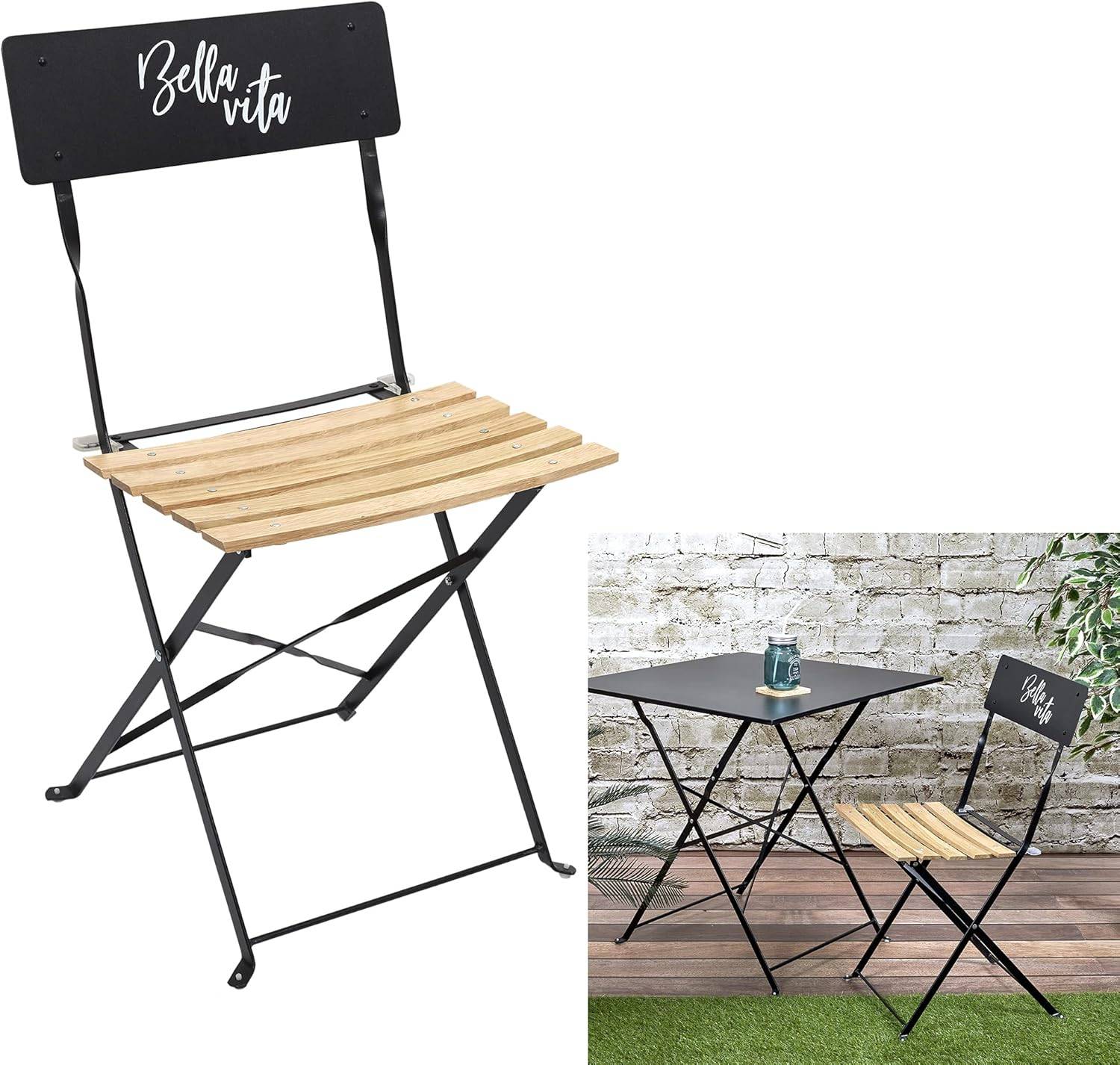 The Home Deco Factory - Chaise de jardin pliante Bella Vita - Image 6