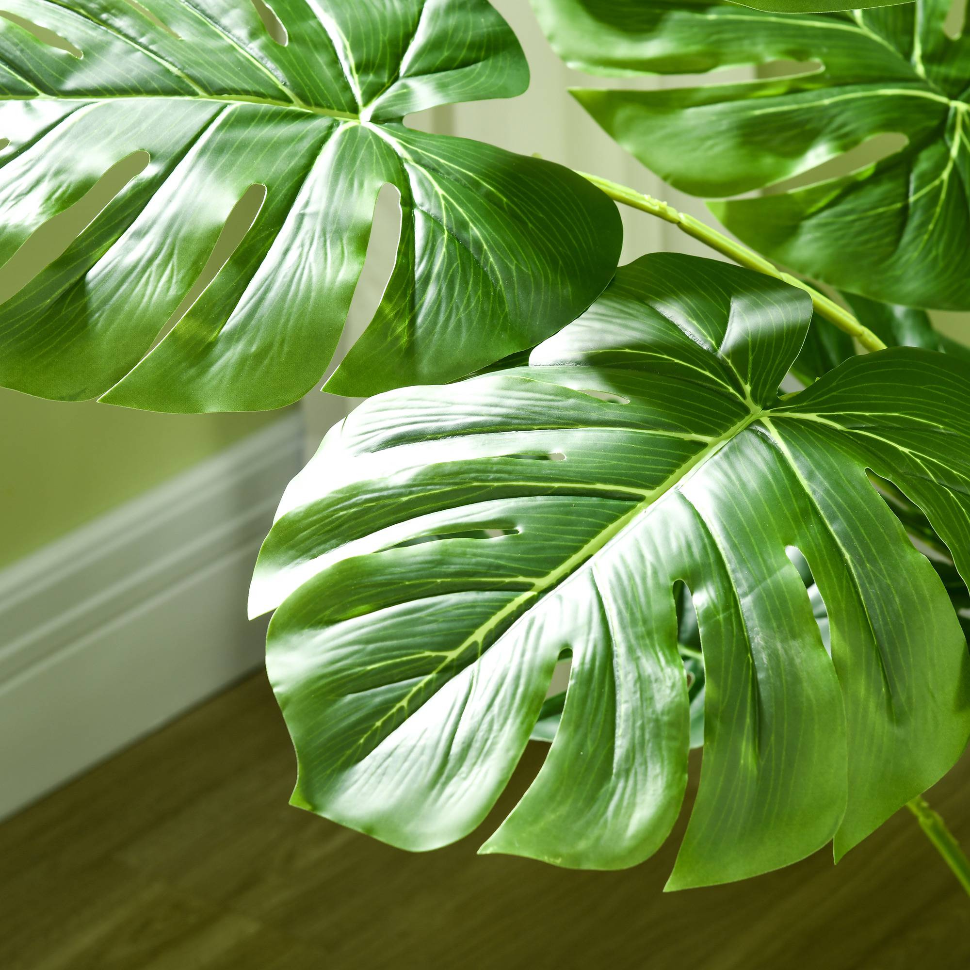 Monstera artificiel plastique intérieur design contemporain 120 cm vert - ComfortXL Outdoor Living - Image 10