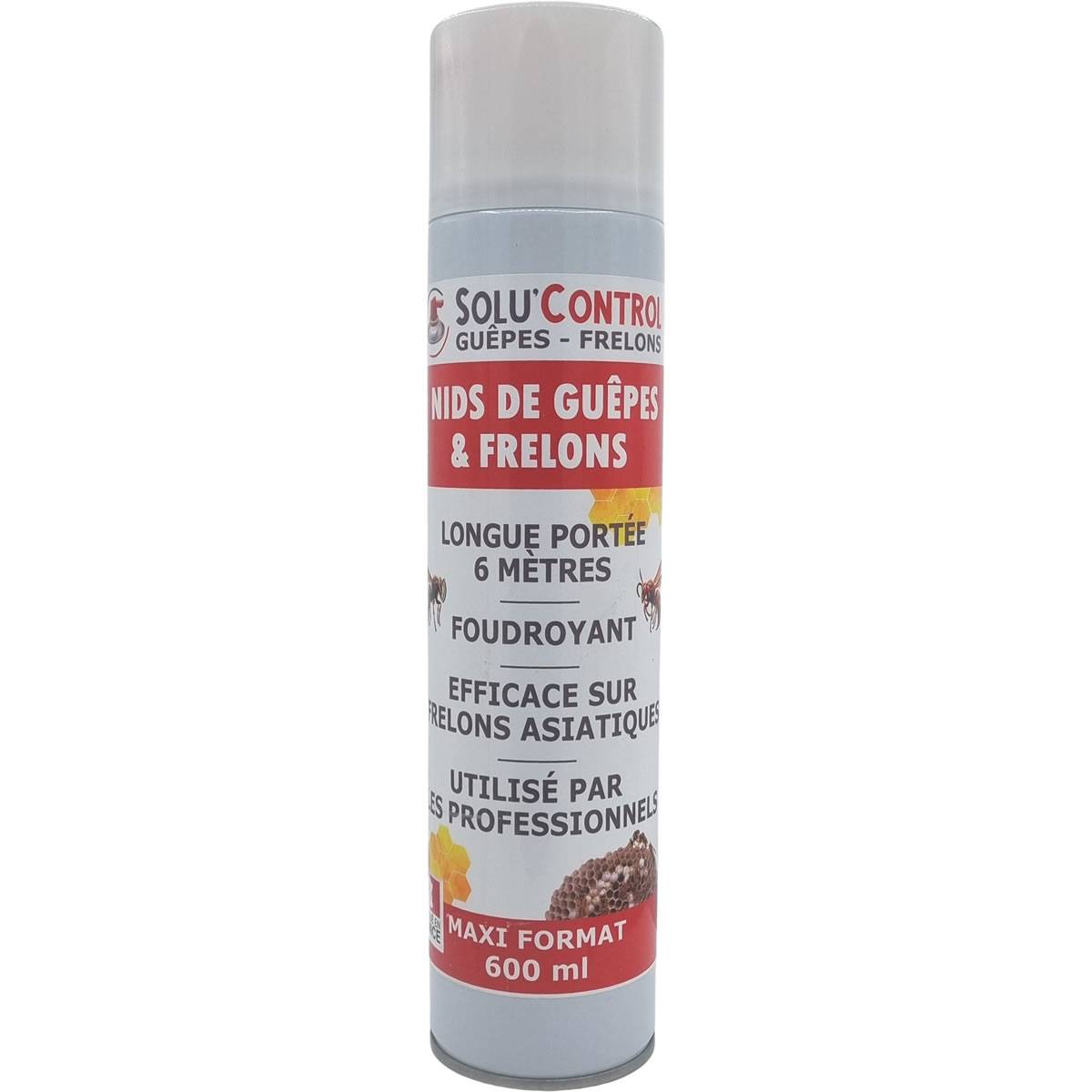 Bombe Guêpes, Frelons, Frelons Asiatiques - Maxi Format - 600ml - Destruction des nids - Longue portée 6m - Image 2