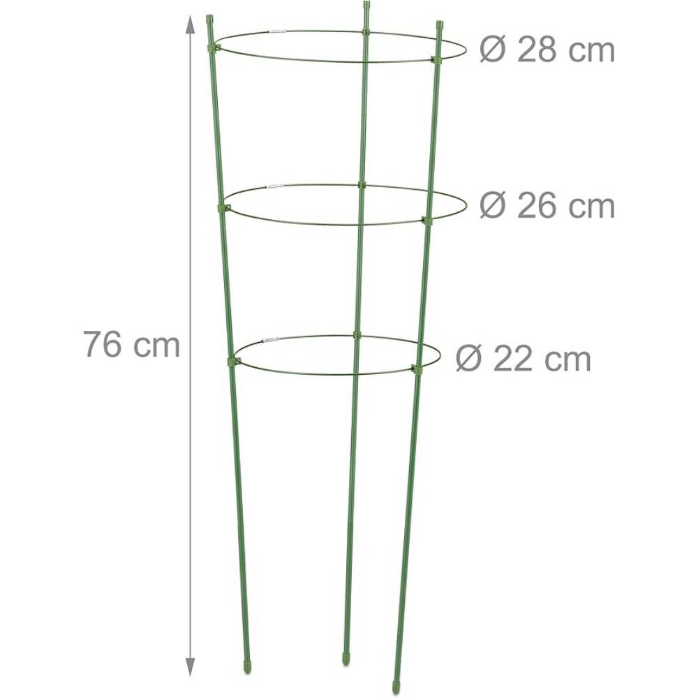 Lot De 4 Tuteurs Pour Tomates Vert - Image 5