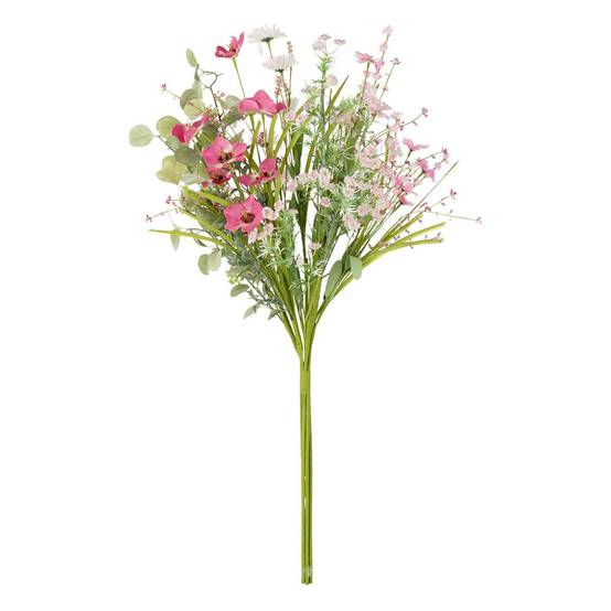 Bouquet de Fleurs Artificielles "Mixtes" 85cm Rose - Image 1