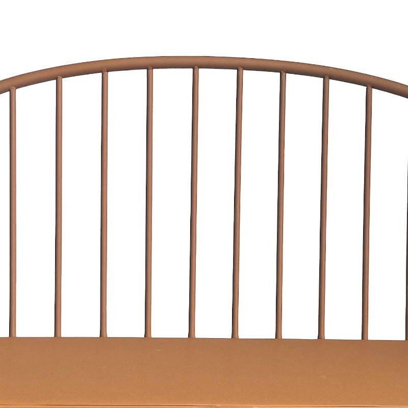 La Grande Prairie - Banc de jardin fer rouille Love 100x50x86cm - Image 4
