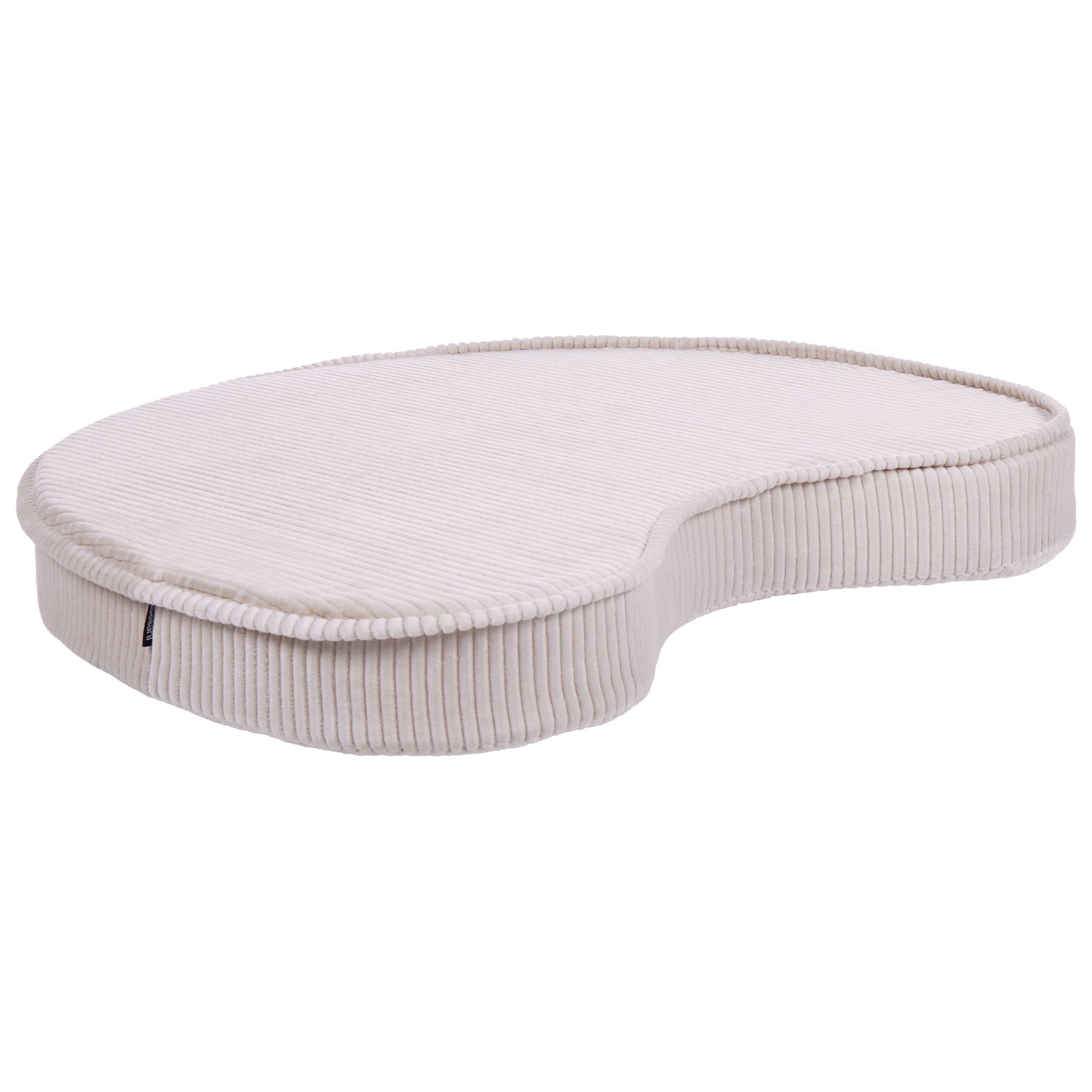 Beliani - Coussin de sol Velours Beige clair NILI - 40x25x10- Beliani - Image 5