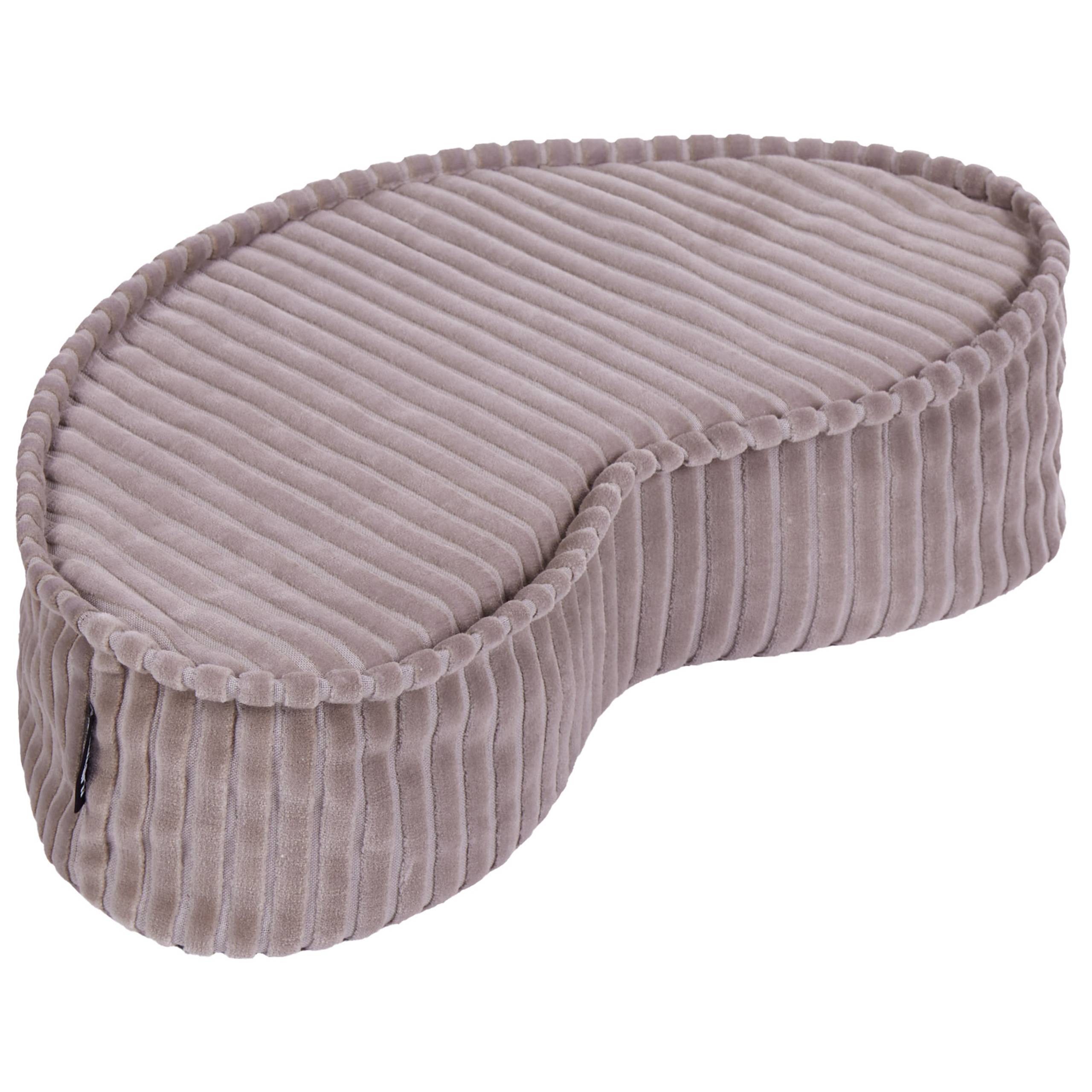 Beliani - Coussin de sol Velours Beige clair NILI - 40x25x10- Beliani - Image 9