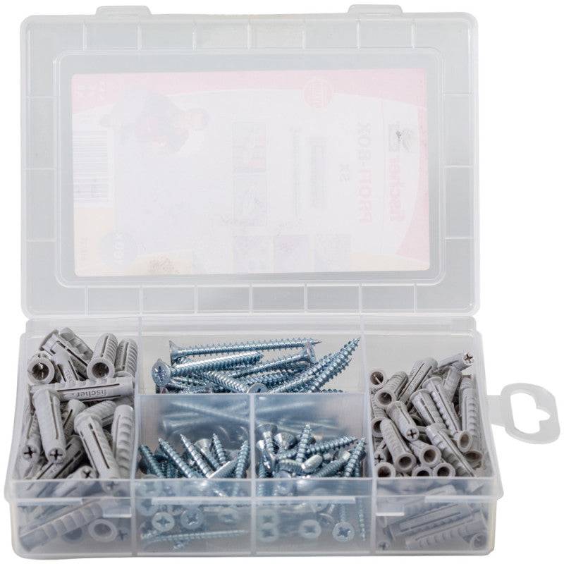 Fischer - Boîte de 160 chevilles à expansion SX et vis FISCHER 567897 nylon SX - Ø 6-8 mm Fischer - Image 1
