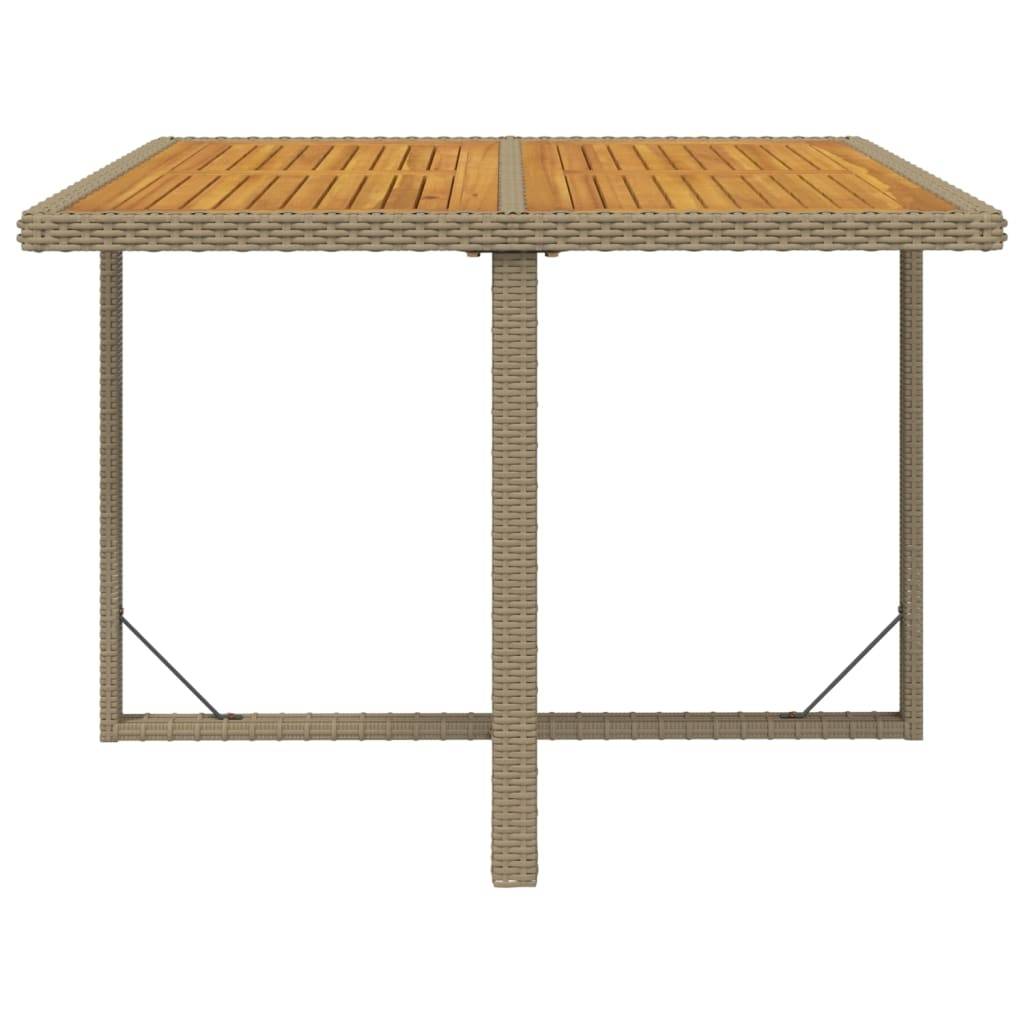 Maison Chic - Ensemble de 5 pcs table de jardin et chaises avec coussins - mobilier de jardin Poly rotin Beige-JU2827 - Image 7
