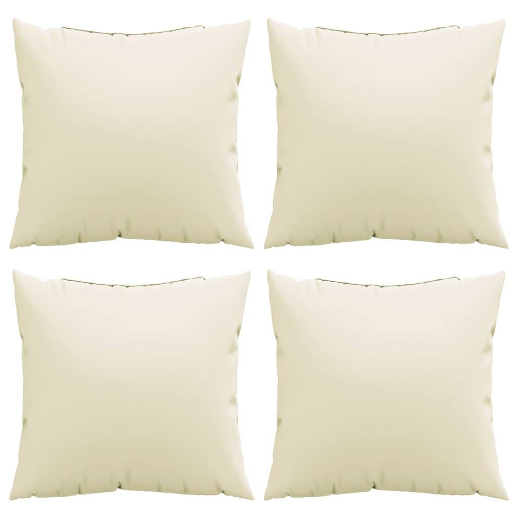 Coussins d'extérieur polyester crème 50 x 50 cm - PANGIVO - Image 4