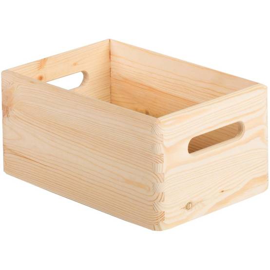 Caisse en bois de rangement 30 x 20 x 14 cm - Image 1