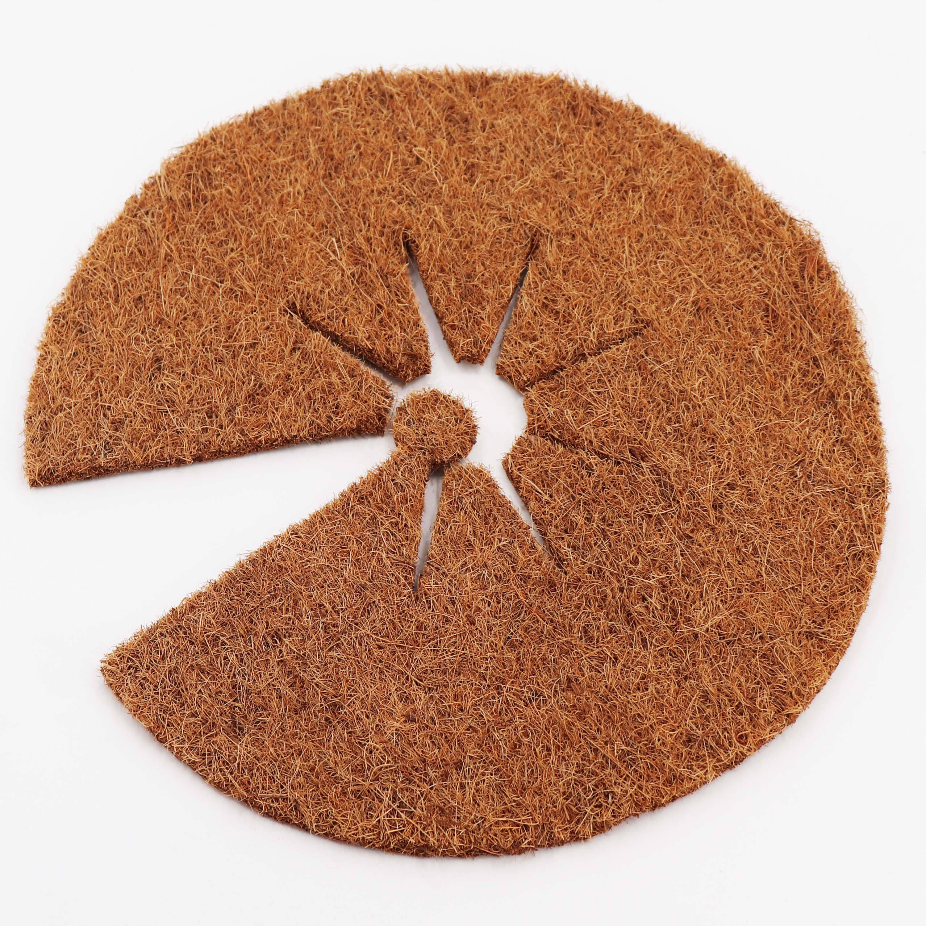 4 disques de paillis de noix de coco 60cm tapis en fibre de coco tapis de protection des plantes en fibre de coco - Image 4