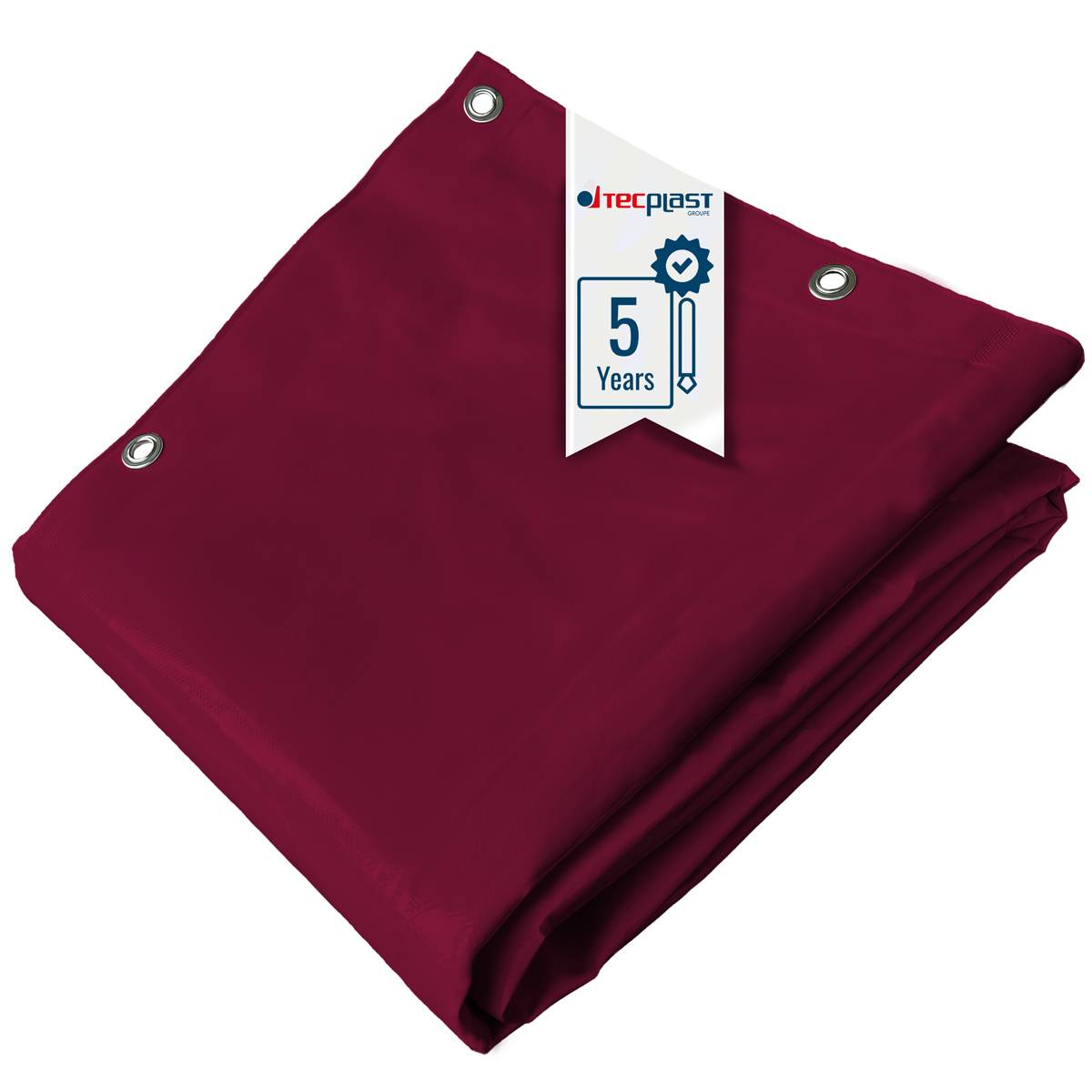 Bâche Jardin 3x5 m LP506JD Rouge Bordeaux - Garantie 5 ans - Bâche PVC étanche - Résistance Anti-UV TECPLAST - Image 1