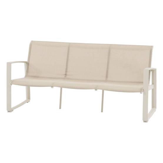 Hesperide - Salon de jardin "Boreane" lin & argile 5 places en aluminium texaline et polyester - Hespéride - Image 3