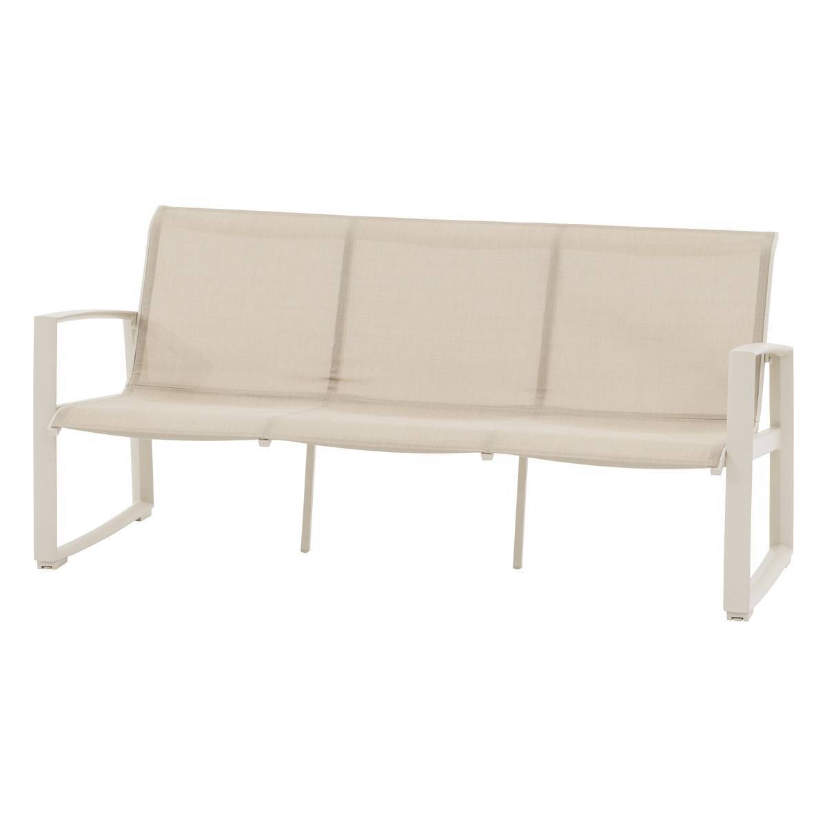 Hesperide - Salon de jardin "Boreane" lin & argile 5 places en aluminium texaline et polyester - Hespéride - Image 3
