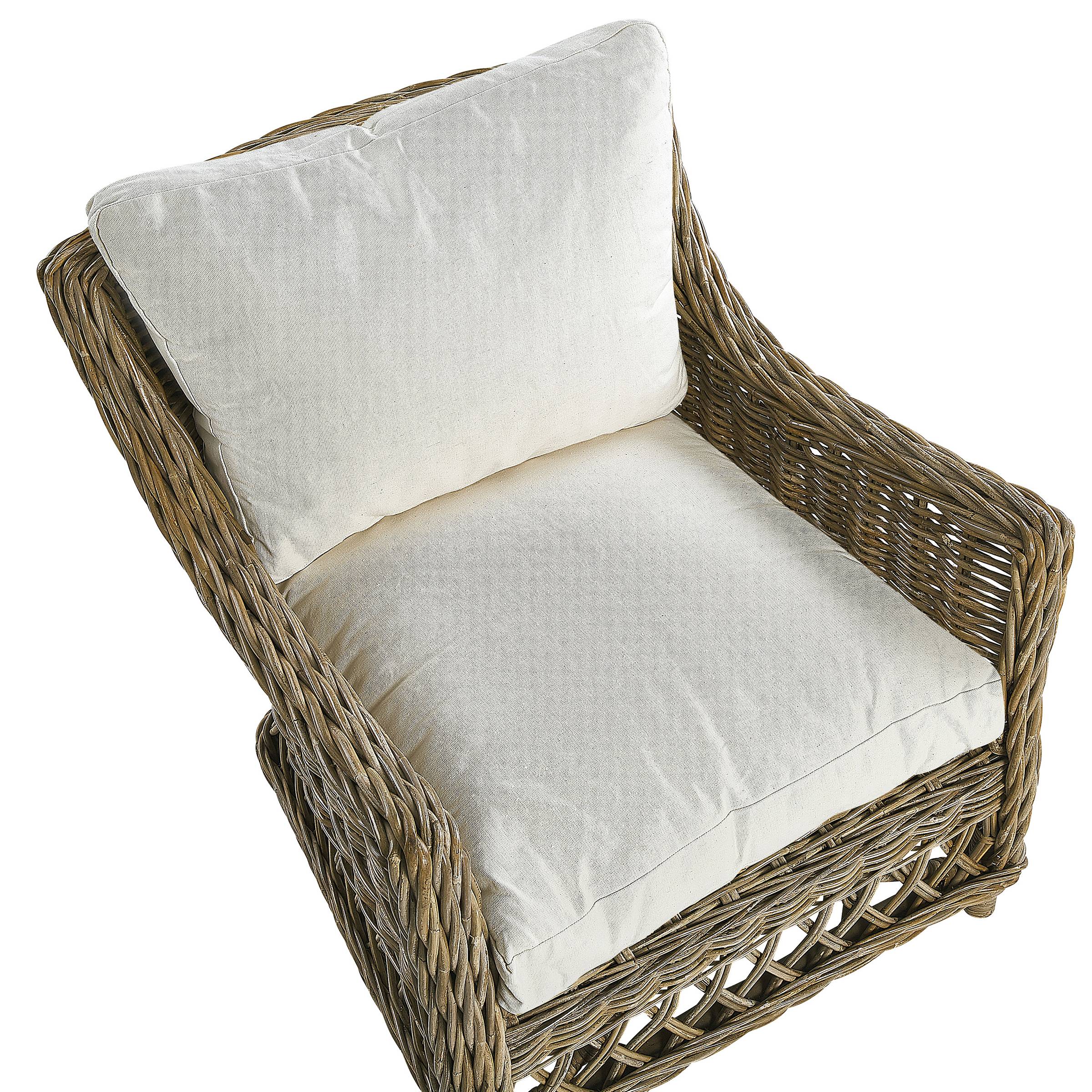 Beliani - Fauteuil Rotin Naturel RIBOLLA - Beliani - Image 8