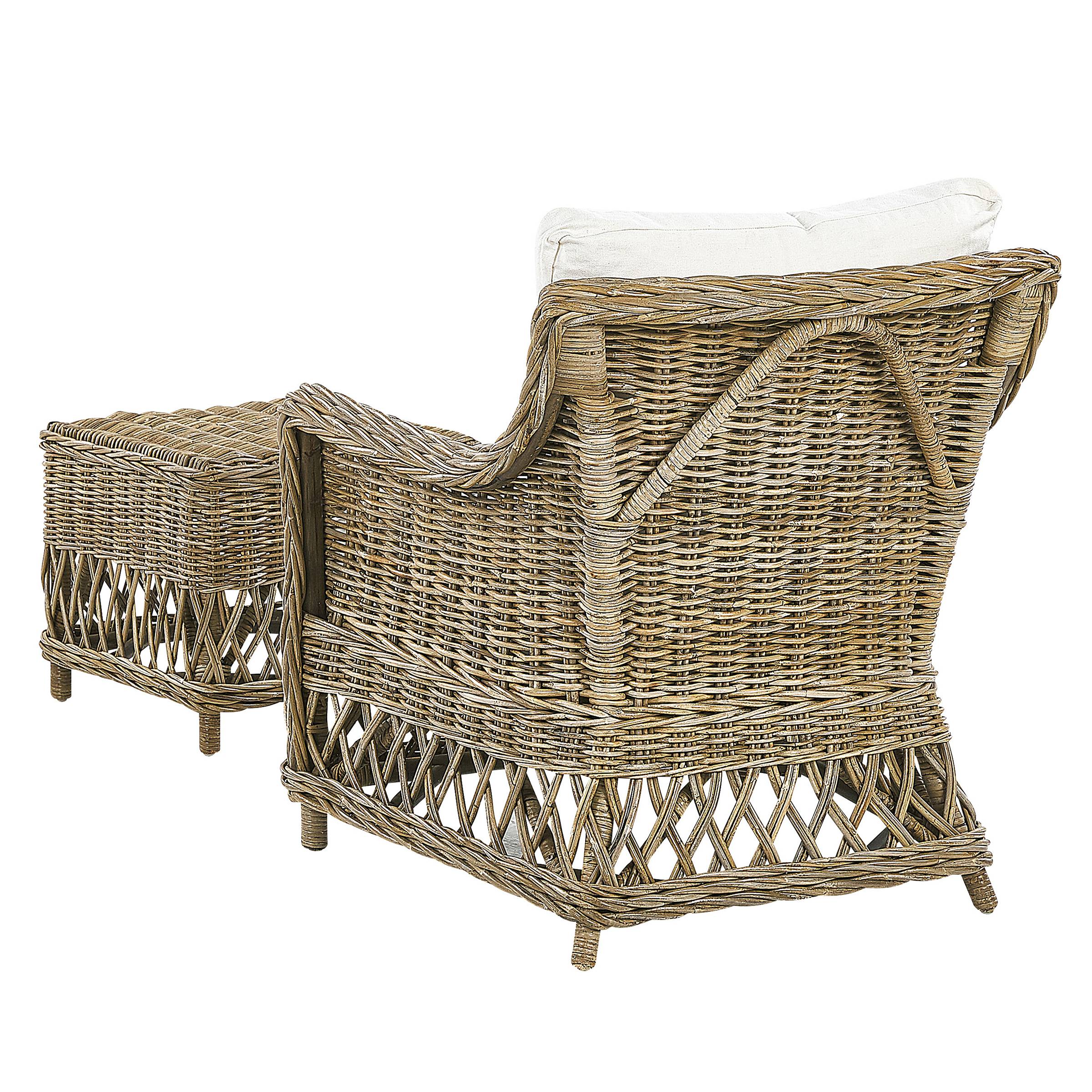 Beliani - Fauteuil Rotin Naturel RIBOLLA - Beliani - Image 7