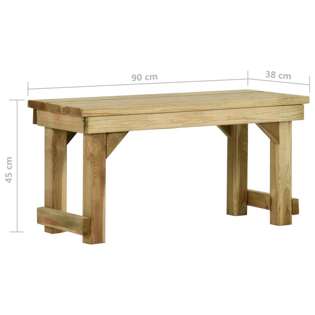 Maison Chic - Banc de jardin - Banc d'extérieur - Banquette 90 cm bois de pin imprégné - Image 6
