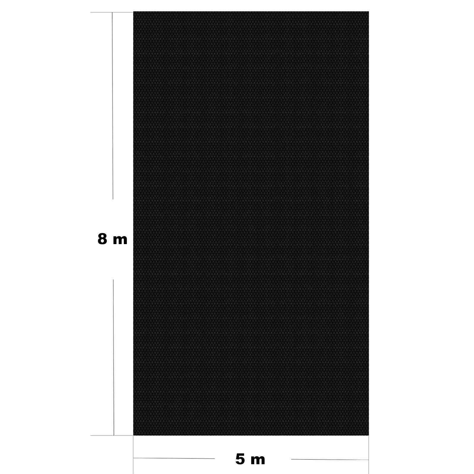 Piscine film solaire 5x8m couverture de piscine noir chauffage solaire piscine PE - Image 5