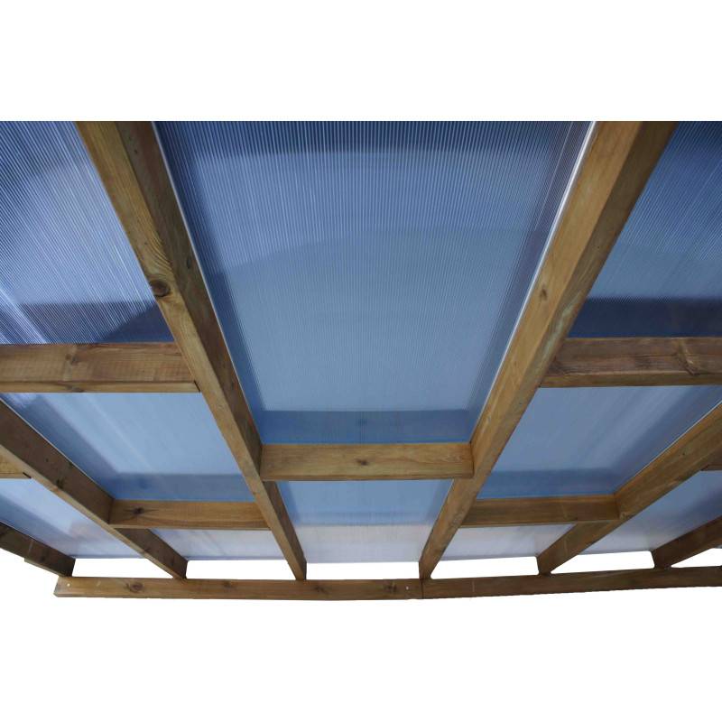 Chalet et jardin - Toit Couv'terrasse bois 3x3m - avec toit - Image 3
