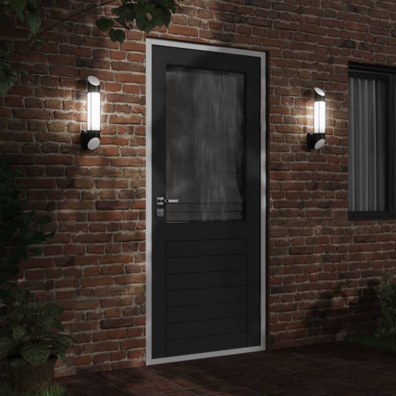 Vidaxl - Applique Murale D Extérieur Noir Acier Inoxydable - Image 3