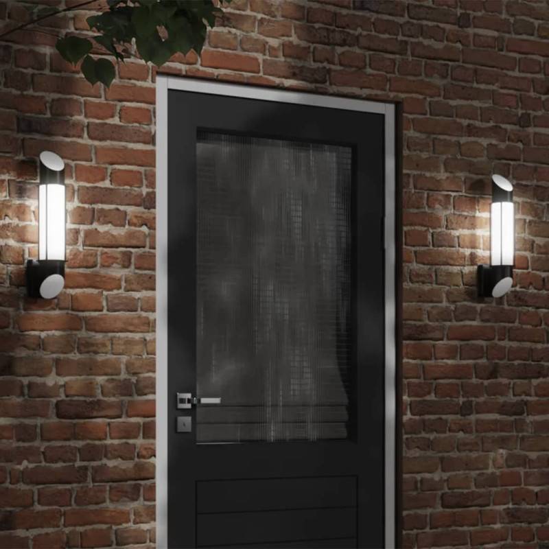 Vidaxl - Applique Murale D Extérieur Noir Acier Inoxydable - Image 1