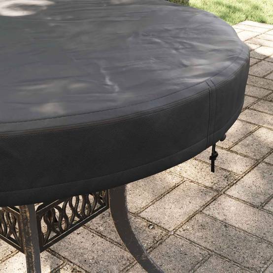 Housse de table tissu Oxford noir 62 x 62 x 10 cm, Poids:0.22kg - PANGIVO - Image 4