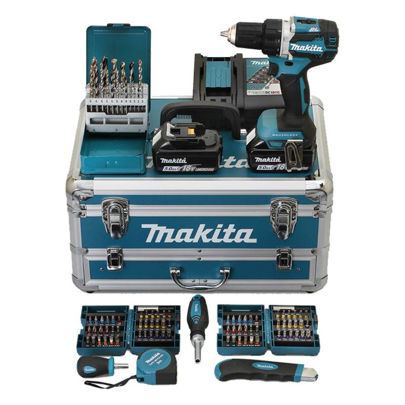 Makita - Perceuse visseuse MAKITA LXT DDF484RTX6 avec accessoires + Enceinte DMR202B Makita - Image 2