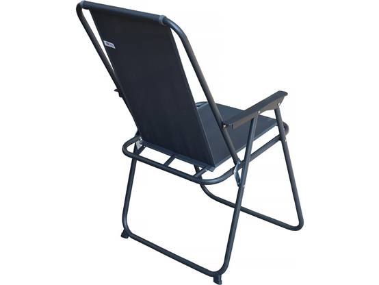 Table Et Chaises De Jardin Avec Parasol En Métal "convivia" - 6 Places - Gris Anthracite -habitat Et Jardin - Image 4