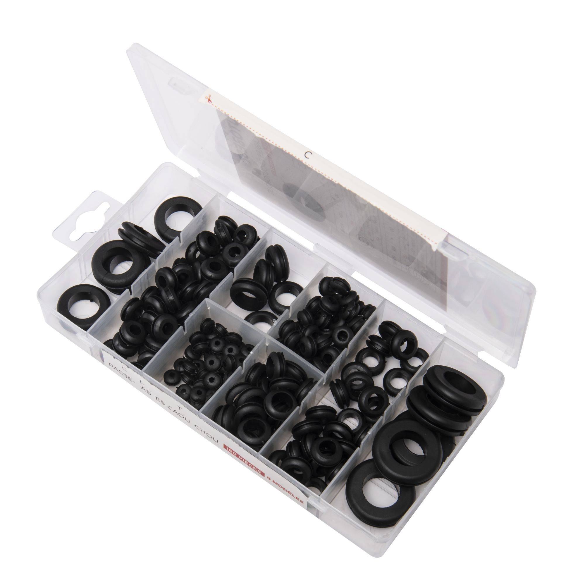 Coffret passe-câble souples de Ø 6,30 à 24,4 mm  180 pcs - Image 3