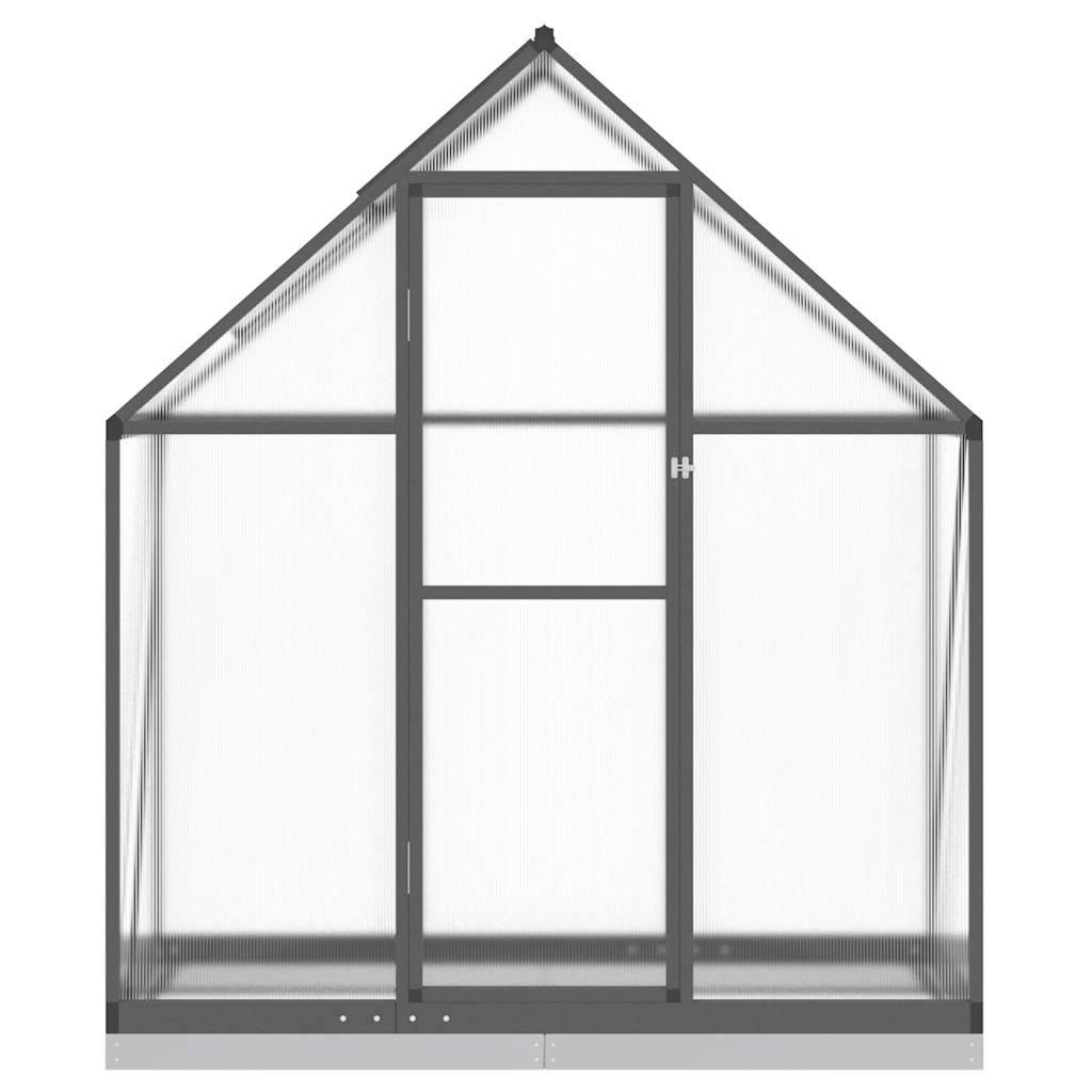 Serre de jardin 0.98m² - Serre de culture avec cadre de base anthracite 169x58x202 cm aluminium MAISON CHIC - Image 3