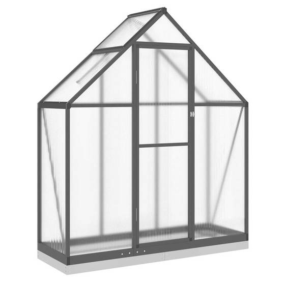 Serre de jardin 0.98m² - Serre de culture avec cadre de base anthracite 169x58x202 cm aluminium MAISON CHIC - Image 1