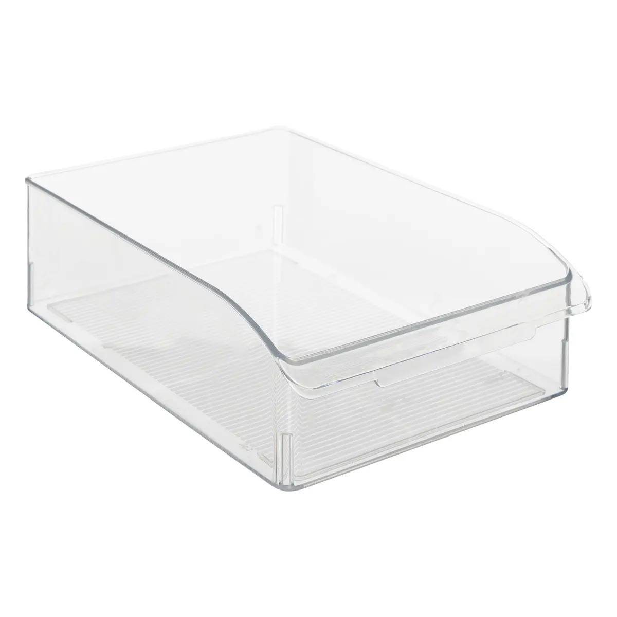 Lot de 3 Bacs de Rangement Frigo "Smart Fridge" 30cm Transparent - Image 3