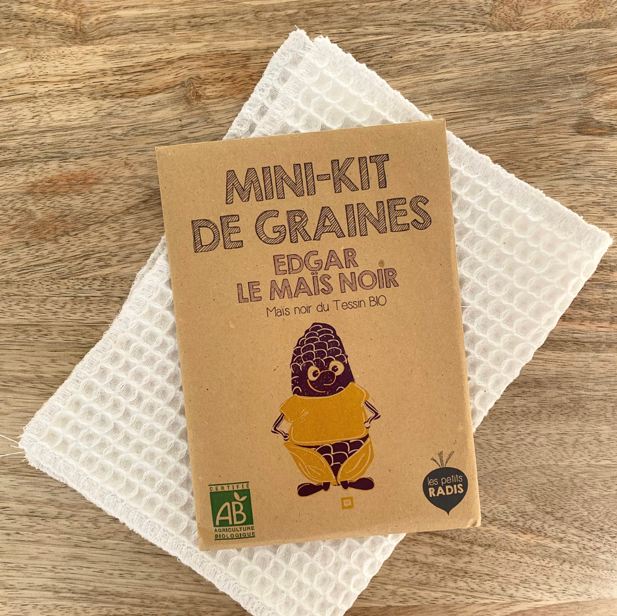 0 - Mini kit de graines - Edgar le mais noir - Mes Courses En Vrac