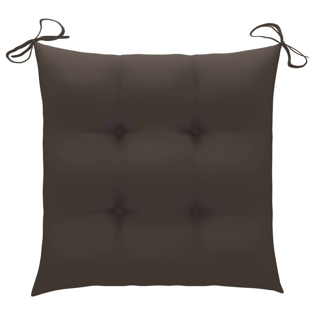 Chaises de jardin lot de 2 bois teck taupe 46.5 x 58 x 88 cm - PANGIVO - Image 7
