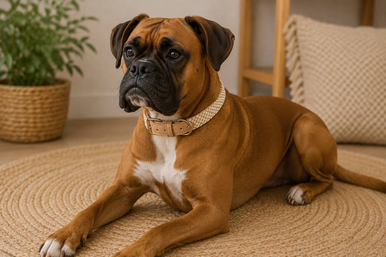 Eden - Chien Collier Lara Beige M 38-48cm 25mm - Image 2