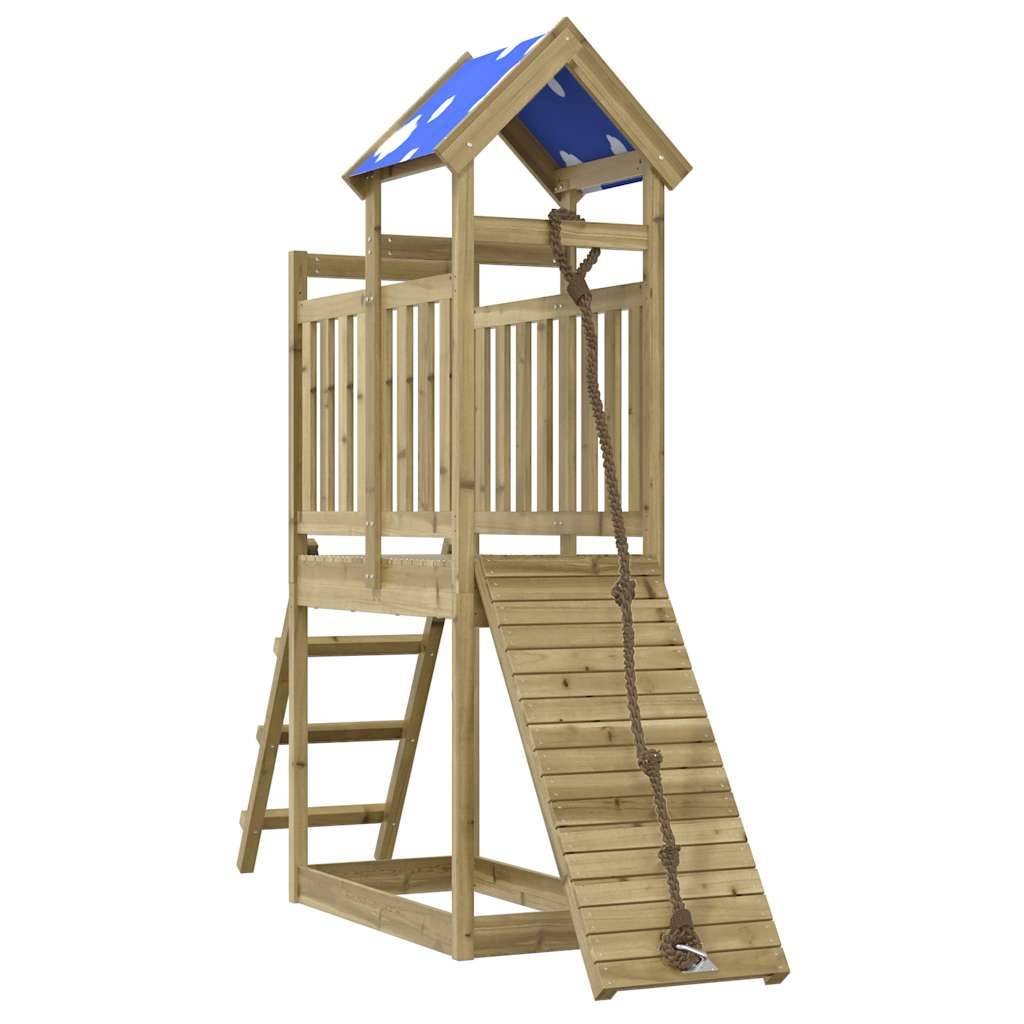 Aire de jeux d'extérieur - Jeu Plein air enfant bois de pin imprégné-JU1680 - Image 1