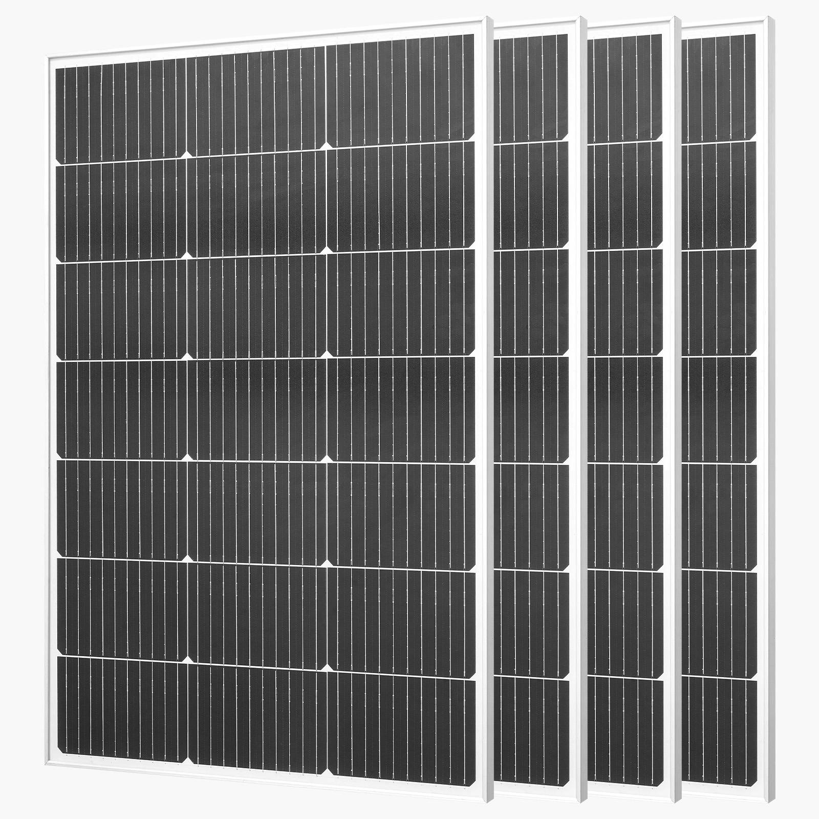 Vevor - VEVOR Panneau Solaire Monocristallin Module Photovoltaïque 100 W Lot de 4 23 % - Image 1