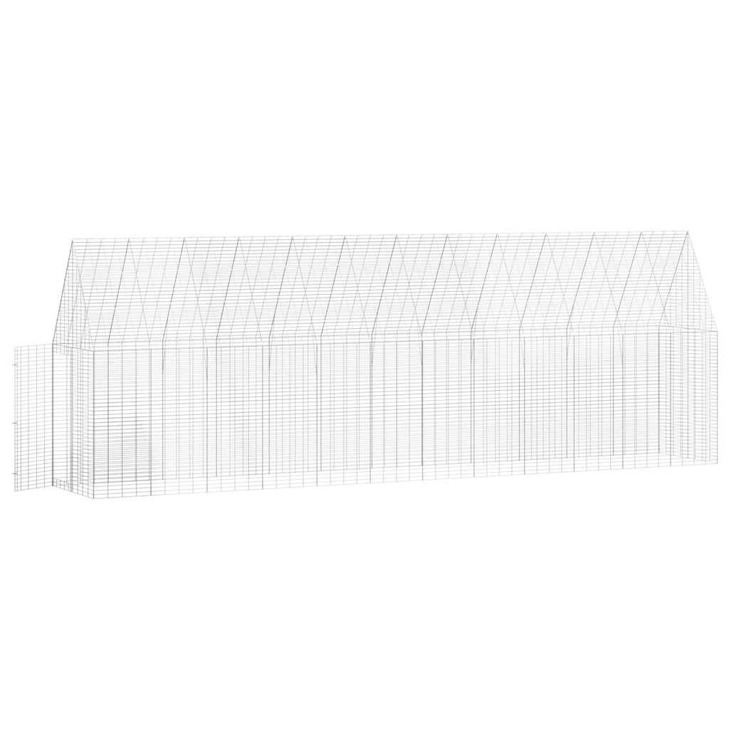Vidaxl - Cage à poules 2 pcs Argenté 600 x 100 x 210 cm Acier galvanisé vidaXL 3394430 - Image 7